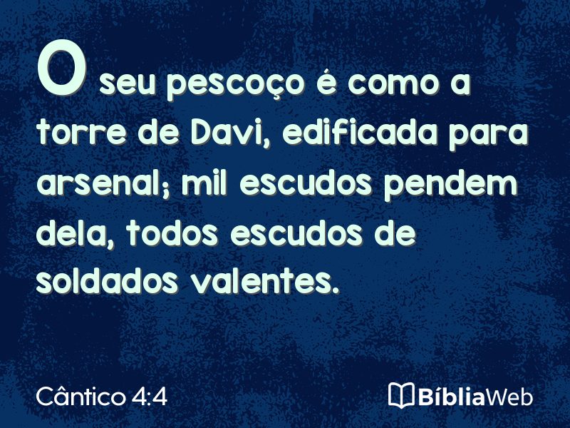 Cântico 4:4 em imagem para compartilhar