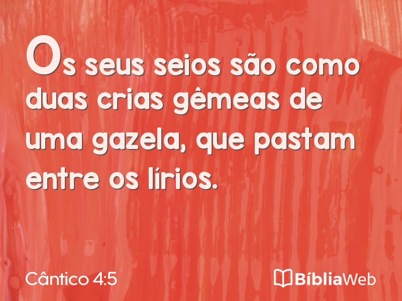 Cântico 4:5 em imagem para compartilhar