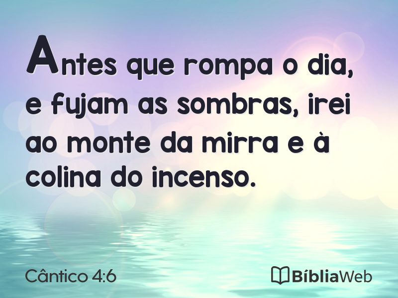 Cântico 4:6 em imagem para compartilhar