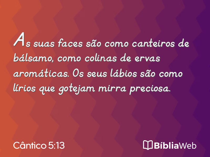 Cântico 5:13 em imagem para compartilhar