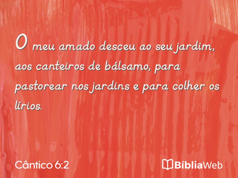 Cântico 6:2 em imagem para compartilhar