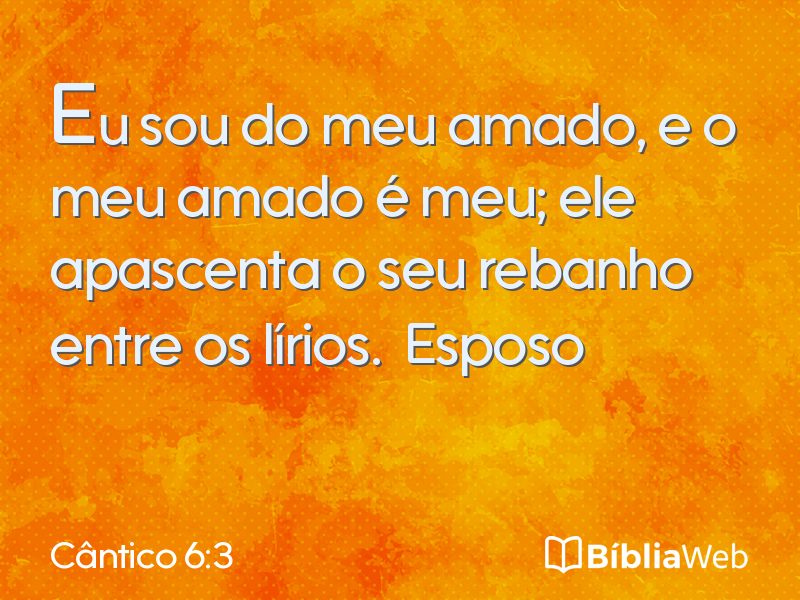 Cântico 6:3 em imagem para compartilhar