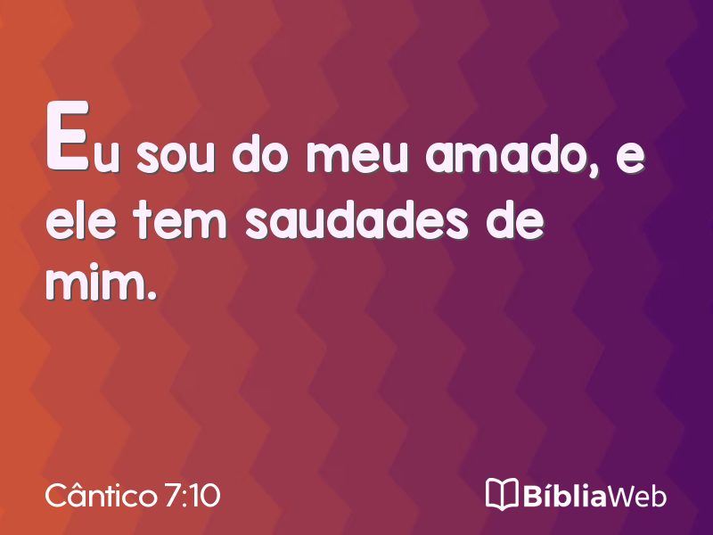 Cântico 7:10 em imagem para compartilhar