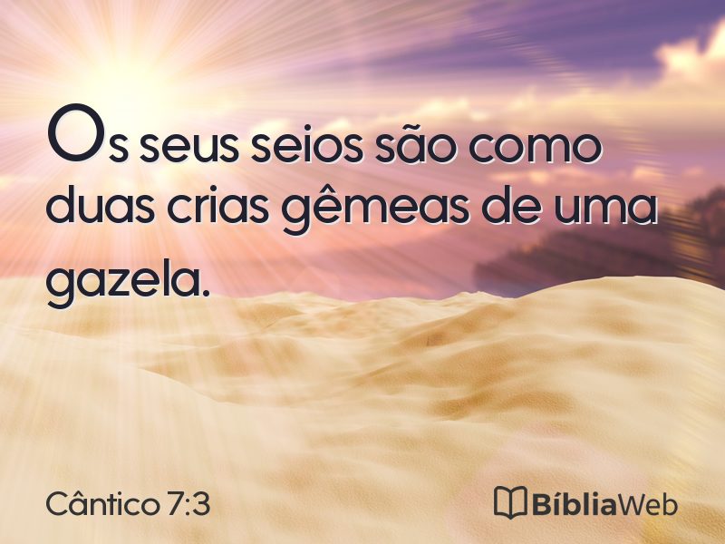 Cântico 7:3 em imagem para compartilhar
