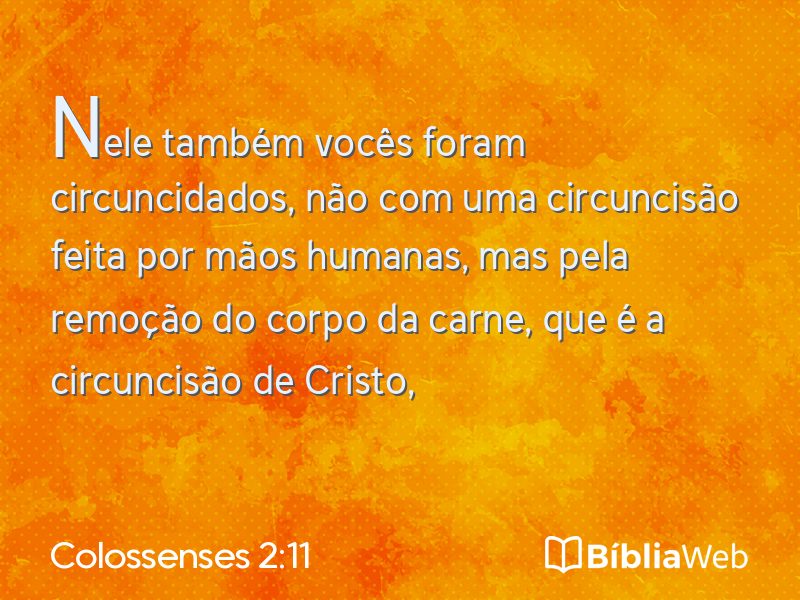 Colossenses 2:11 em imagem para compartilhar
