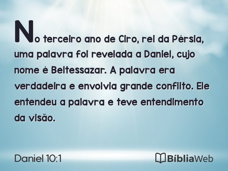 Daniel 10:1 em imagem para compartilhar