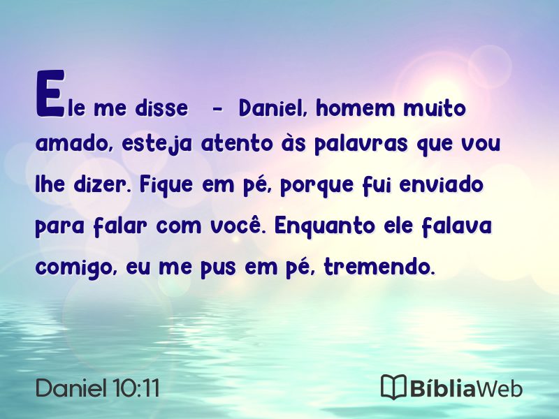Daniel 10:11 em imagem para compartilhar