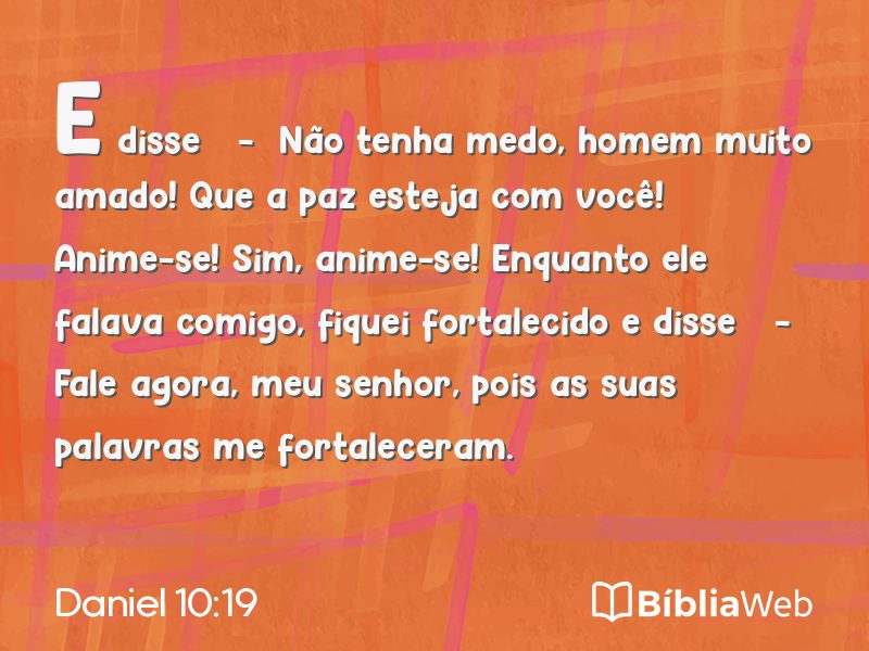 Daniel 10:19 em imagem para compartilhar
