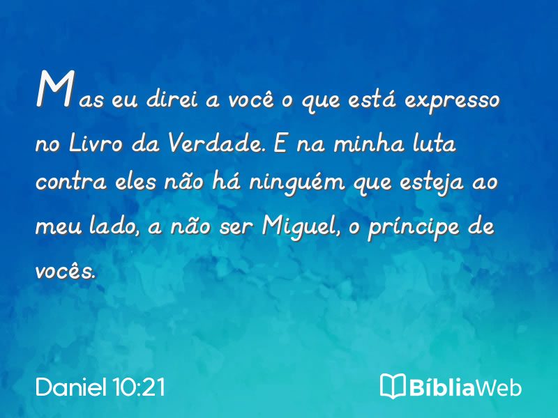 Daniel 10:21 em imagem para compartilhar