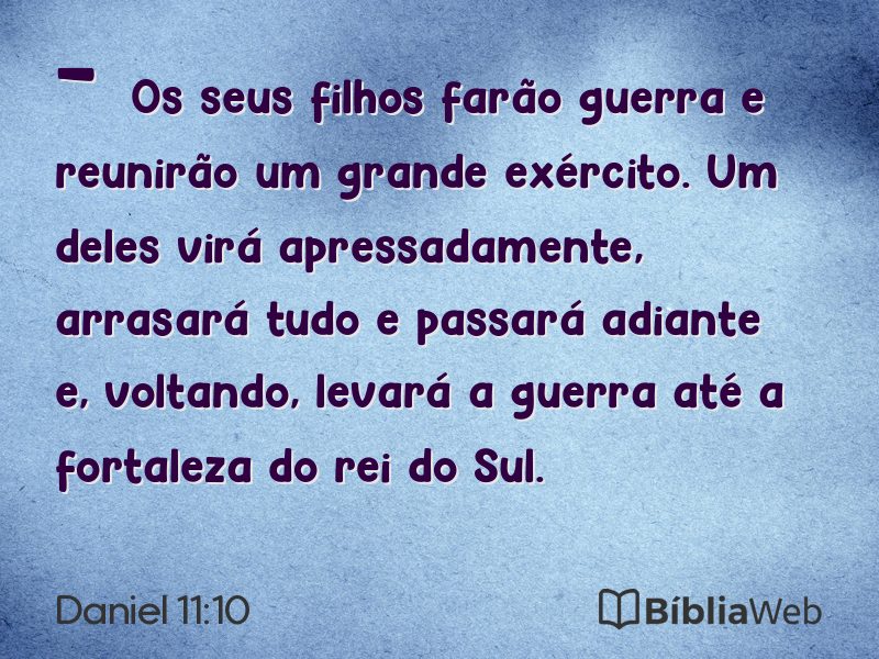 Daniel 11:10 em imagem para compartilhar