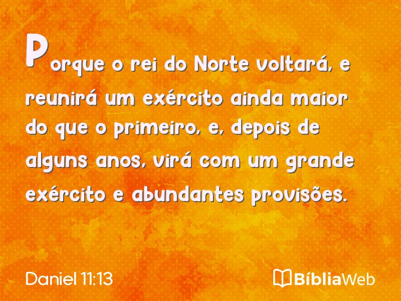 Daniel 11:13 em imagem para compartilhar