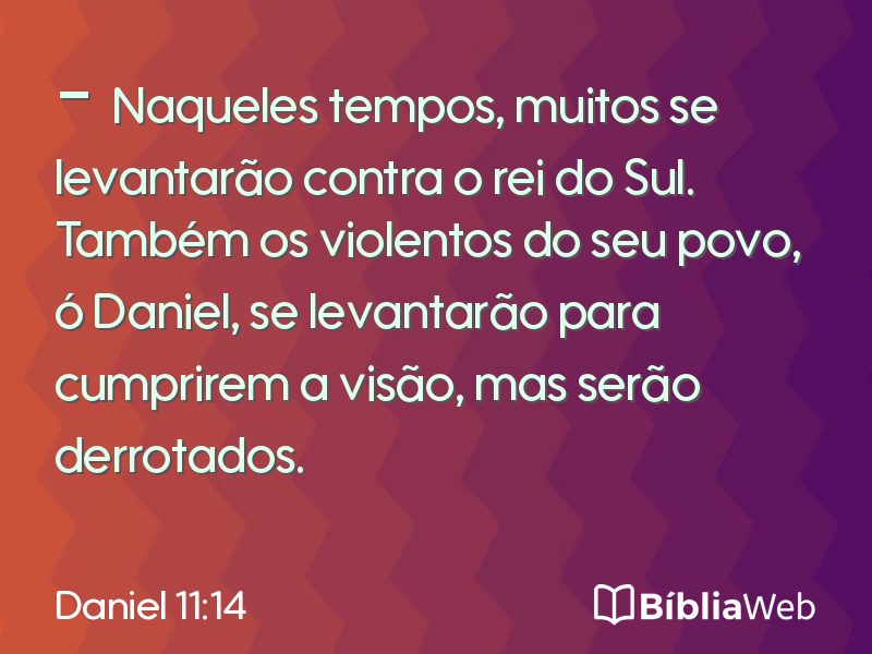 Daniel 11:14 em imagem para compartilhar