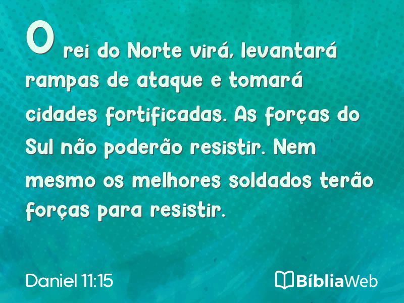 Daniel 11:15 em imagem para compartilhar