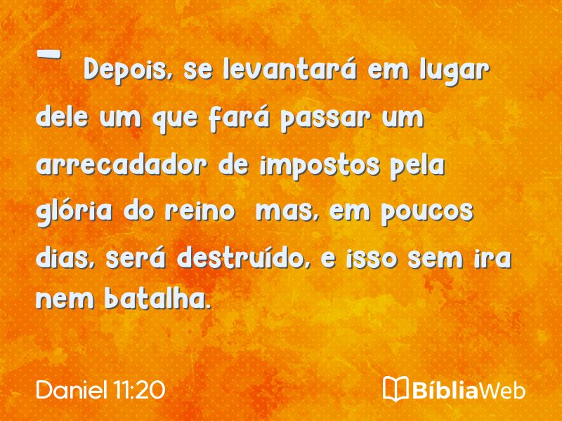 Daniel 11:20 em imagem para compartilhar