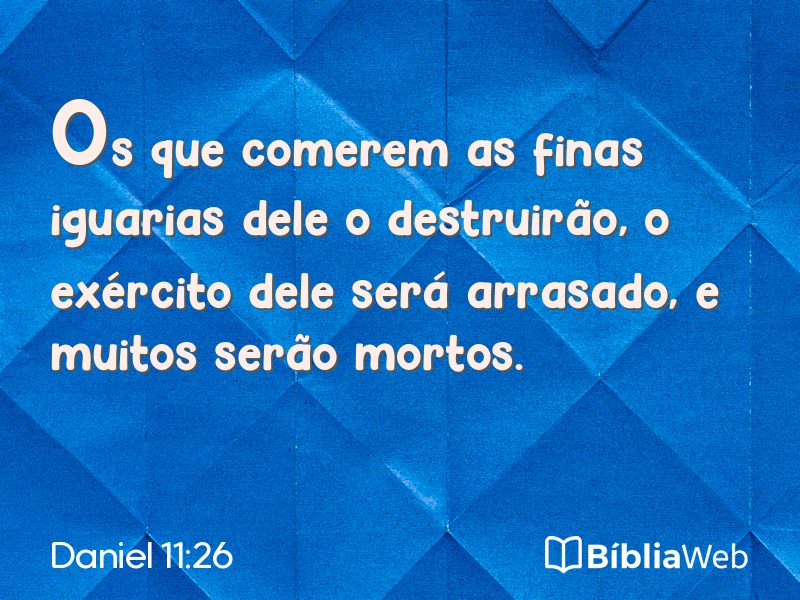 Daniel 11:26 em imagem para compartilhar
