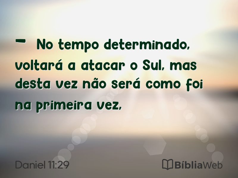 Daniel 11:29 em imagem para compartilhar
