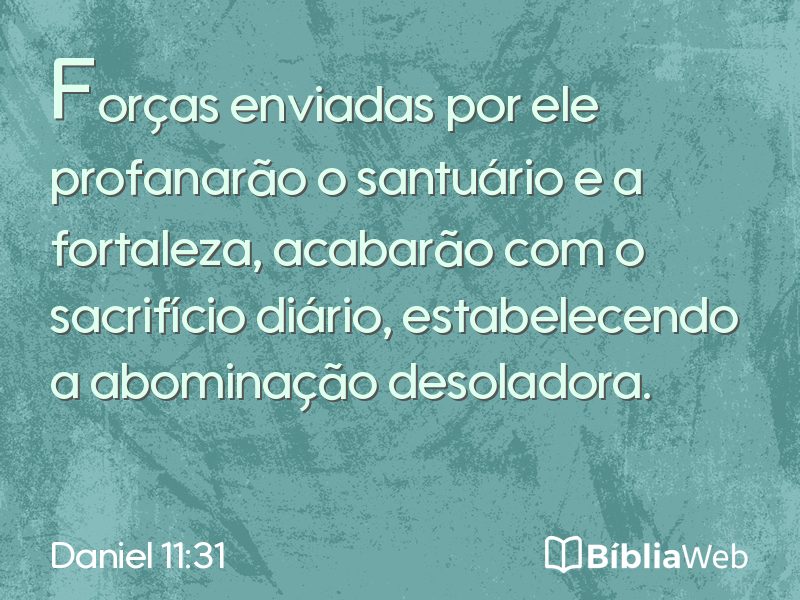 Daniel 11:31 em imagem para compartilhar
