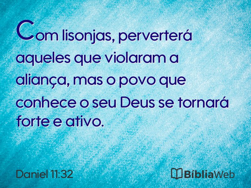 Daniel 11:32 em imagem para compartilhar