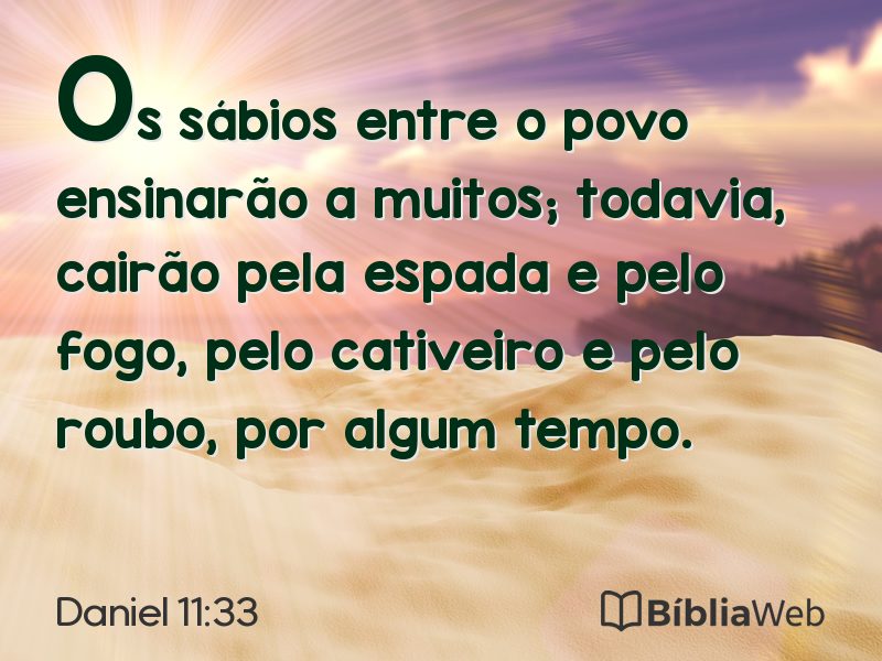 Daniel 11:33 em imagem para compartilhar