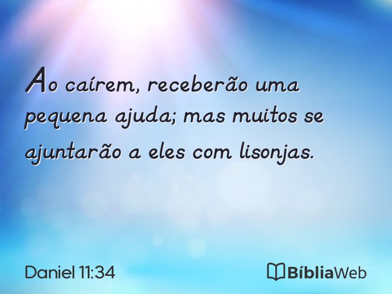 Daniel 11:34 em imagem para compartilhar