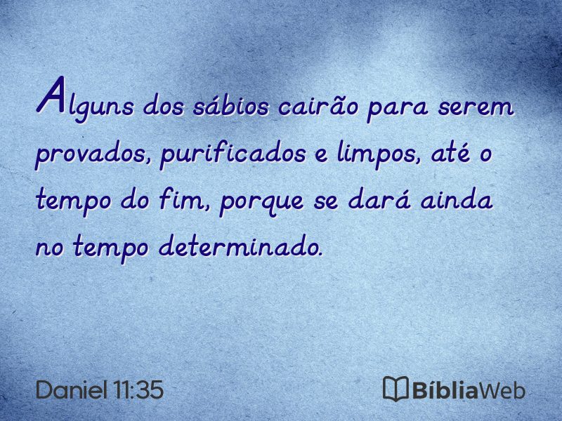 Daniel 11:35 em imagem para compartilhar