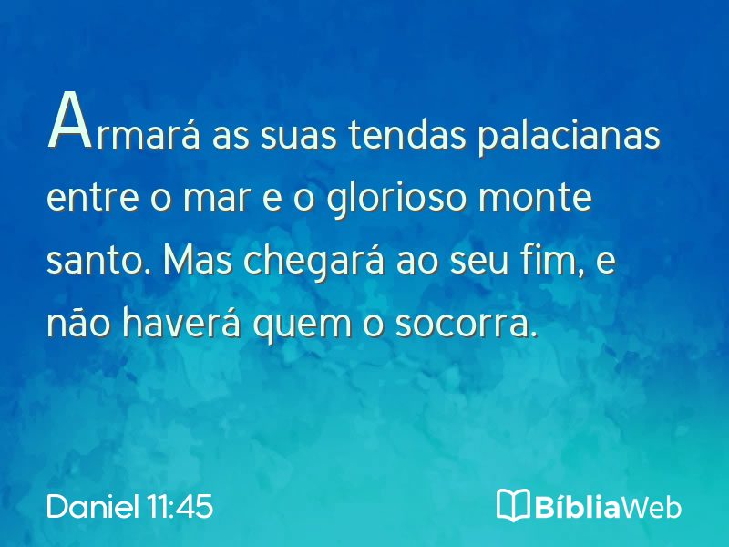 Daniel 11:45 em imagem para compartilhar