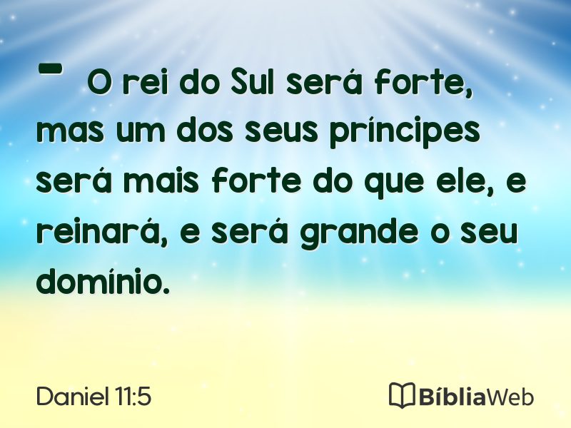 Daniel 11:5 em imagem para compartilhar