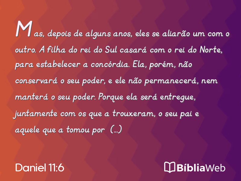 Daniel 11:6 em imagem para compartilhar