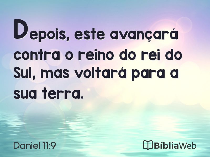 Daniel 11:9 em imagem para compartilhar