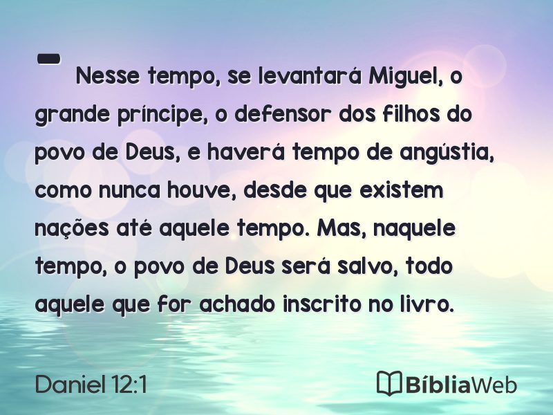 Daniel 12:1 em imagem para compartilhar