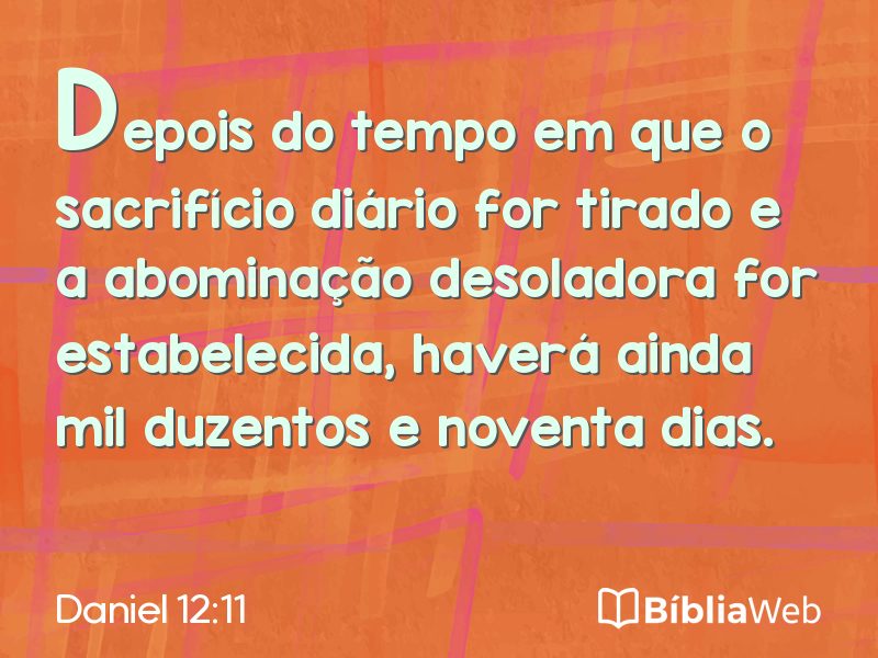 Daniel 12:11 em imagem para compartilhar