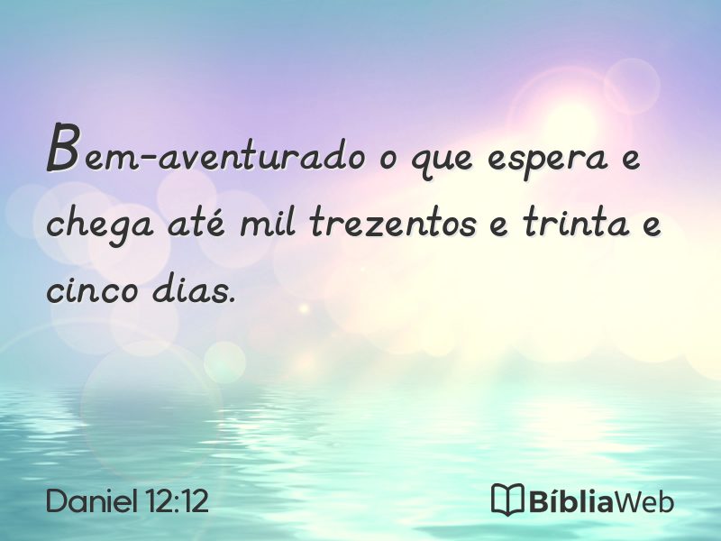 Daniel 12:12 em imagem para compartilhar