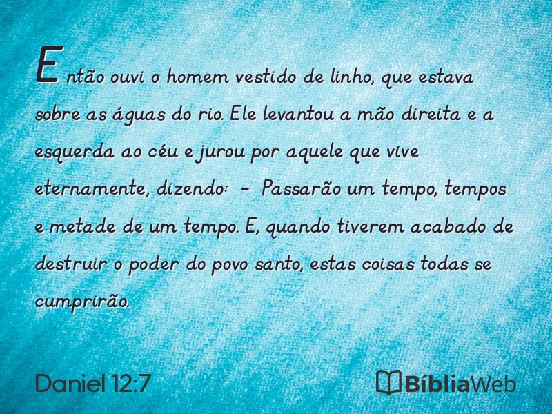 Daniel 12:7 em imagem para compartilhar