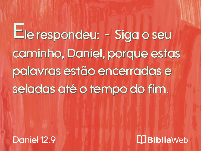Daniel 12:9 em imagem para compartilhar