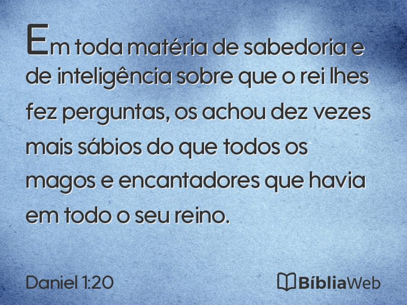 Daniel 1:20 em imagem para compartilhar