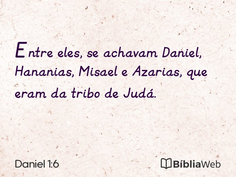 Daniel 1:6 em imagem para compartilhar