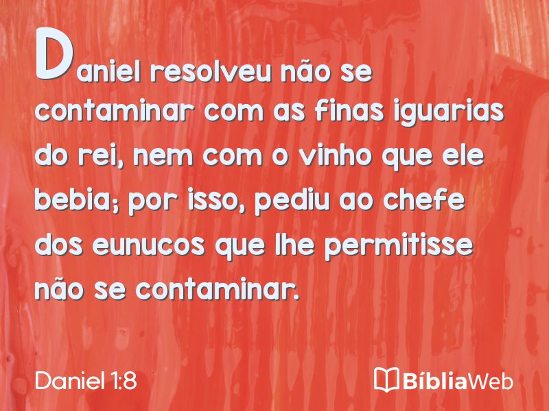 Daniel 1:8 em imagem para compartilhar