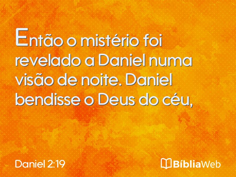 Daniel 2:19 em imagem para compartilhar