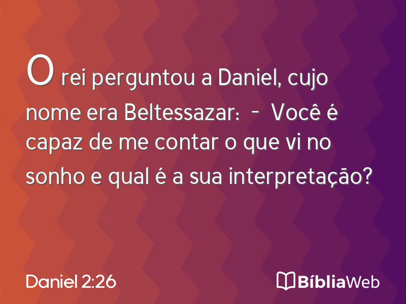 Daniel 2:26 em imagem para compartilhar