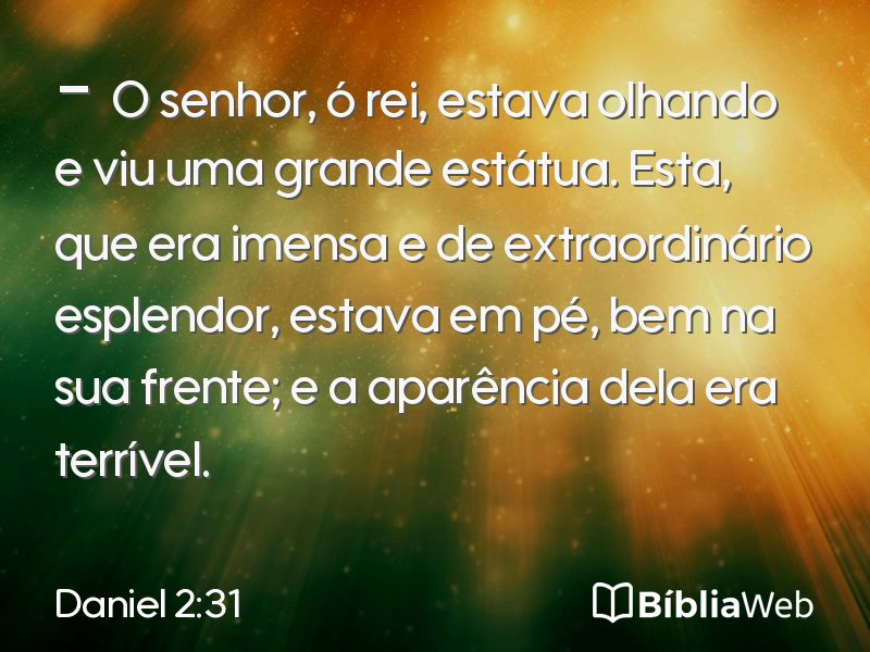 Daniel 2:31 em imagem para compartilhar