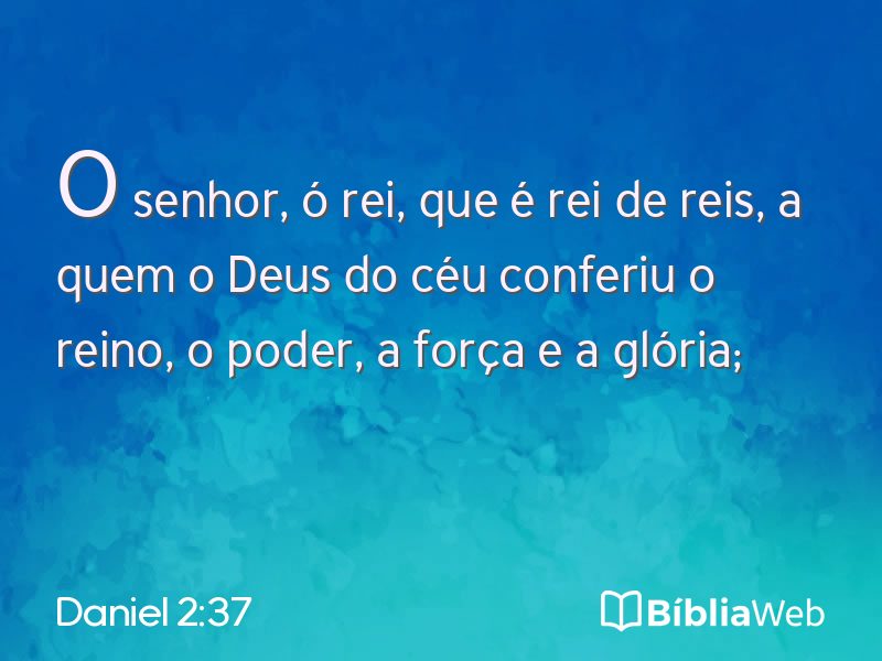 Daniel 2:37 em imagem para compartilhar