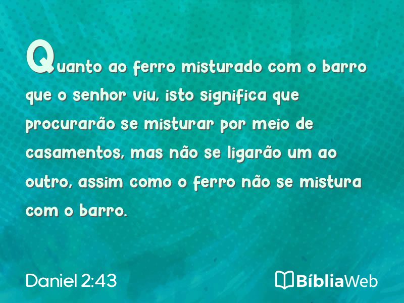 Daniel 2:43 em imagem para compartilhar