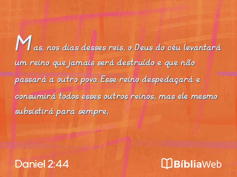 Daniel 2:44 em imagem para compartilhar