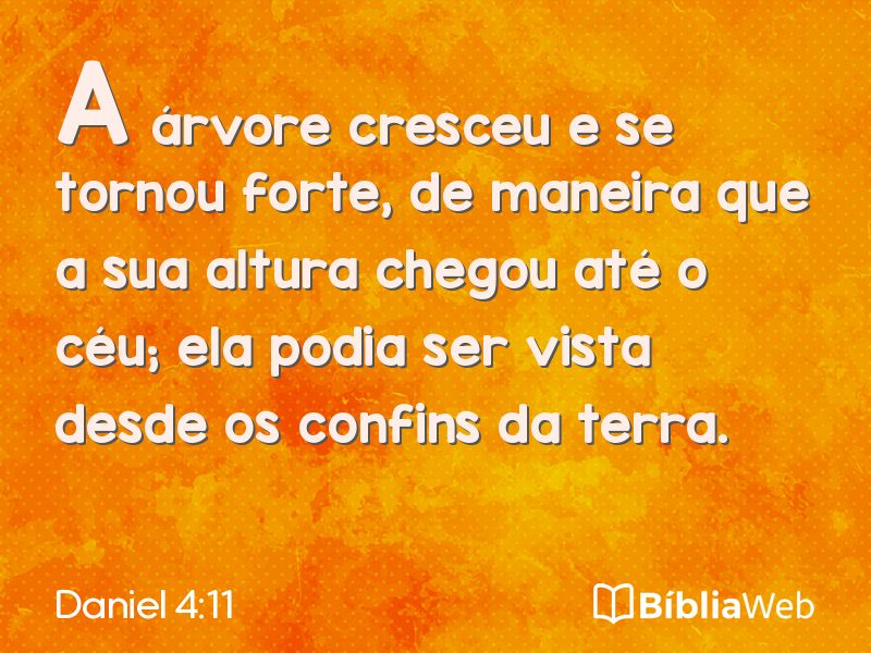 Daniel 4:11 em imagem para compartilhar