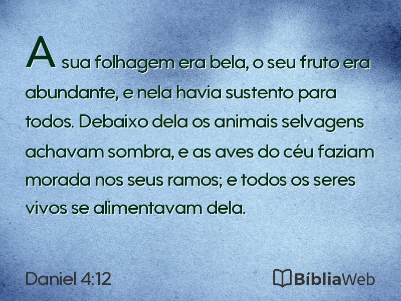 Daniel 4:12 em imagem para compartilhar