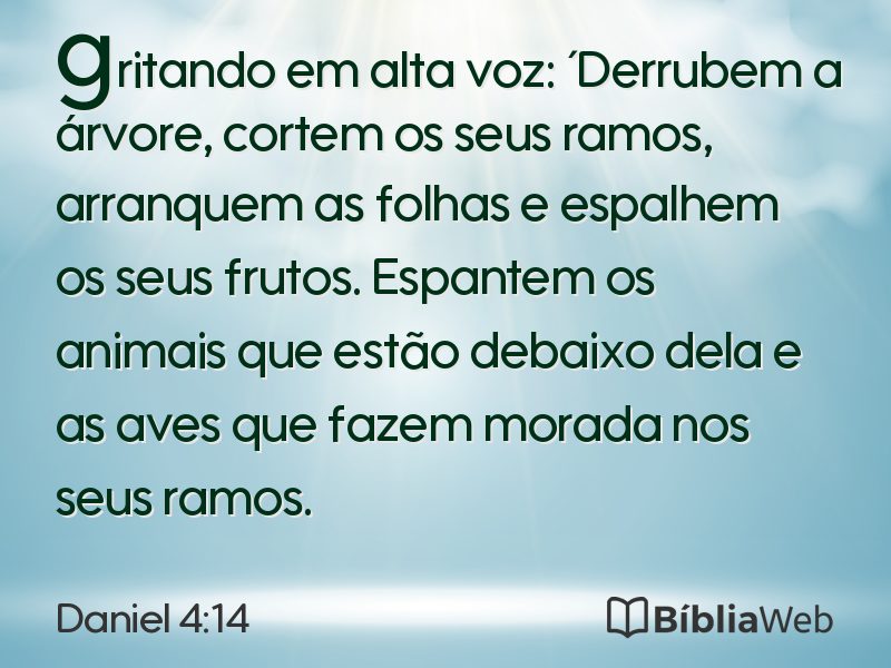 Daniel 4:14 em imagem para compartilhar