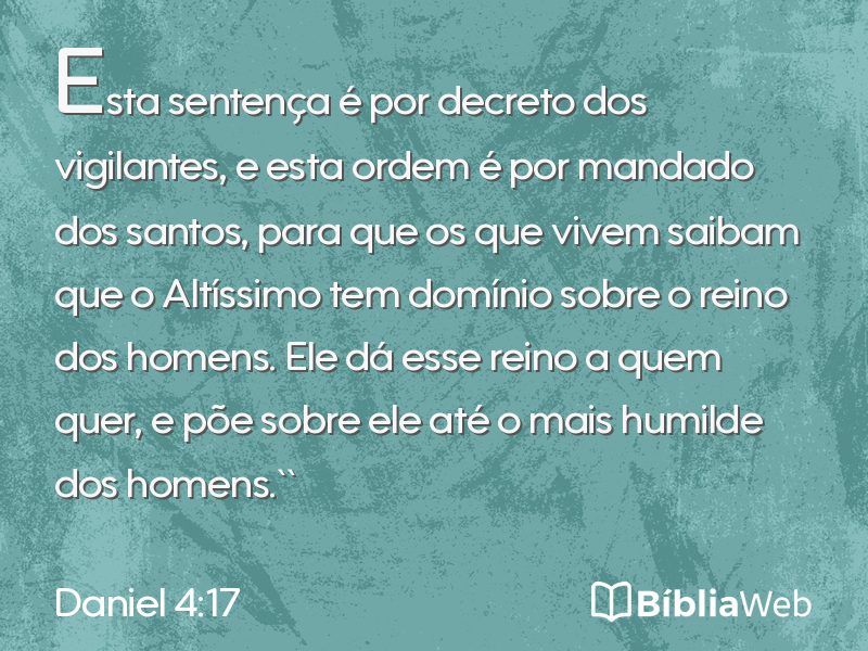 Daniel 4:17 em imagem para compartilhar
