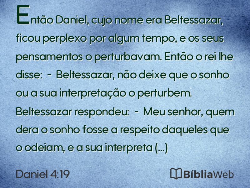Daniel 4:19 em imagem para compartilhar