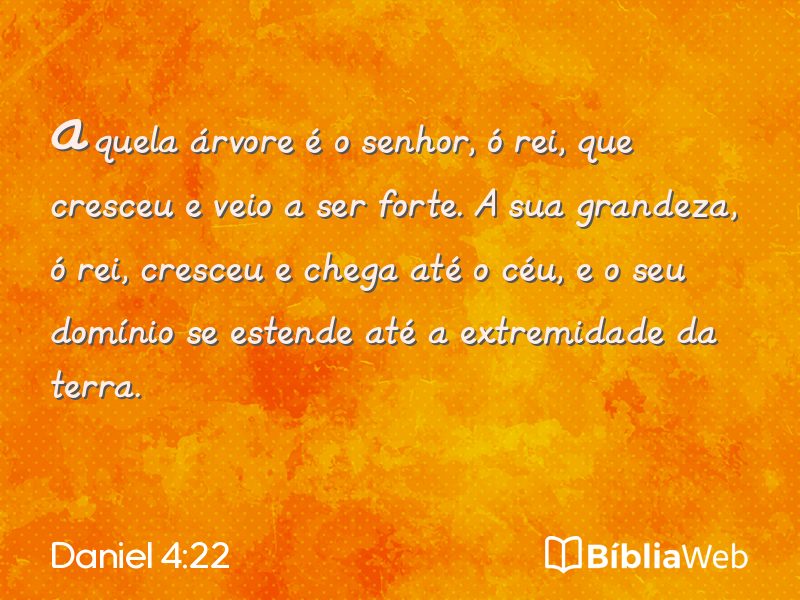 Daniel 4:22 em imagem para compartilhar