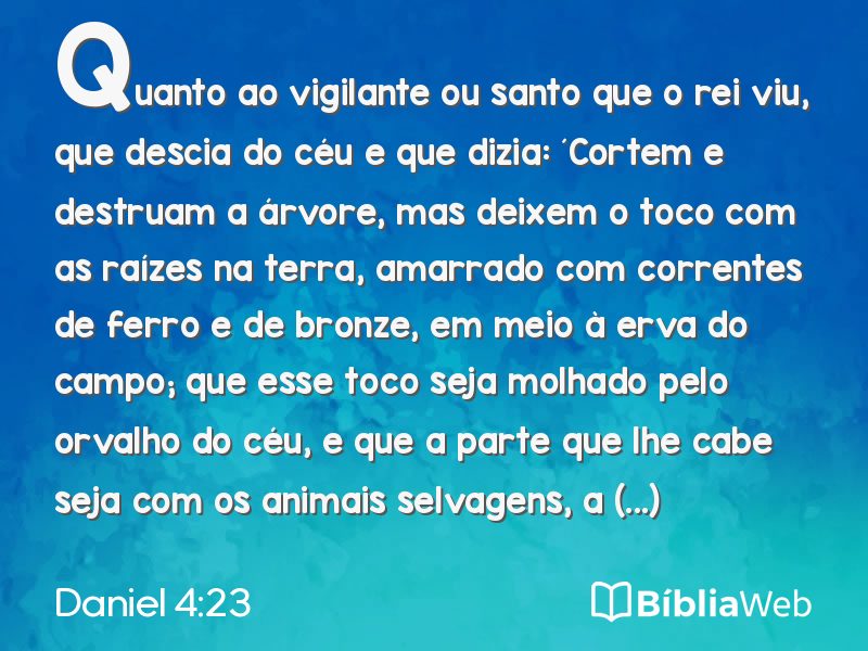 Daniel 4:23 em imagem para compartilhar